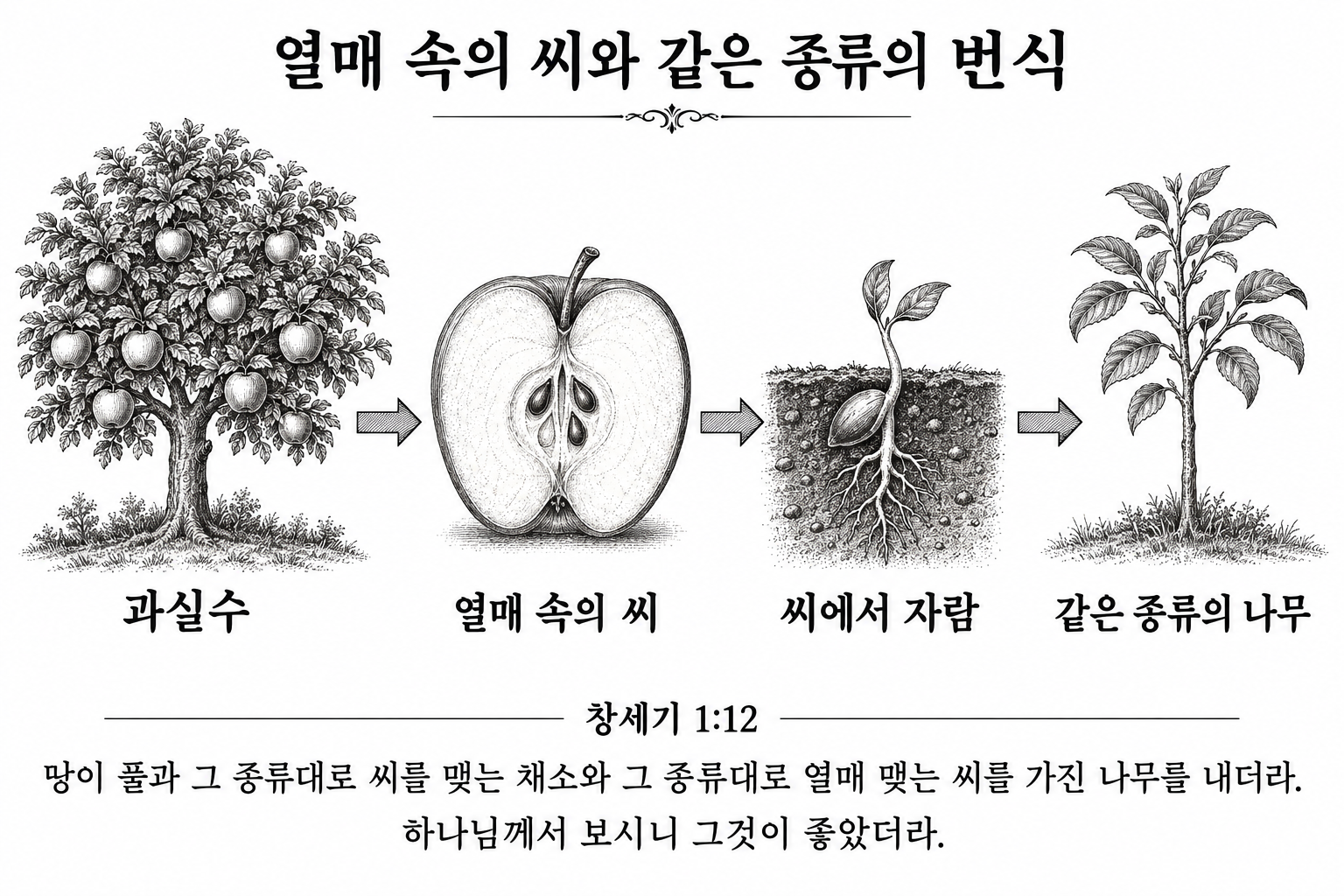 열매 속의 씨와 같은 종류의 번식