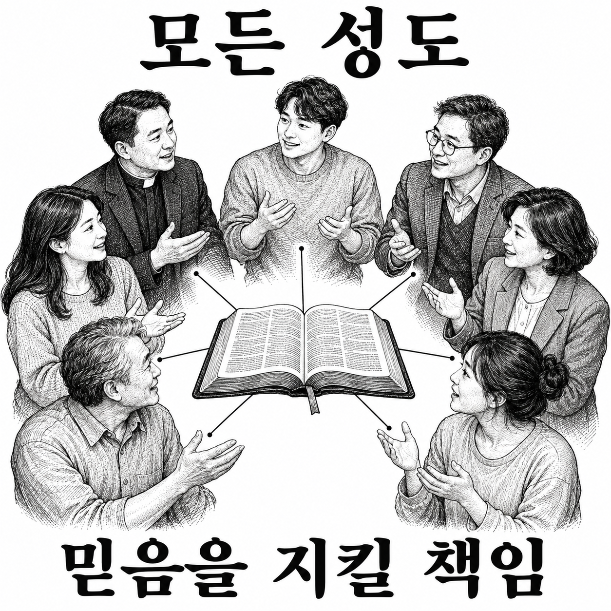 믿음을 지킬 책임이 종교 지도자뿐 아니라 평범한 신자들에게도 있다는 설명.