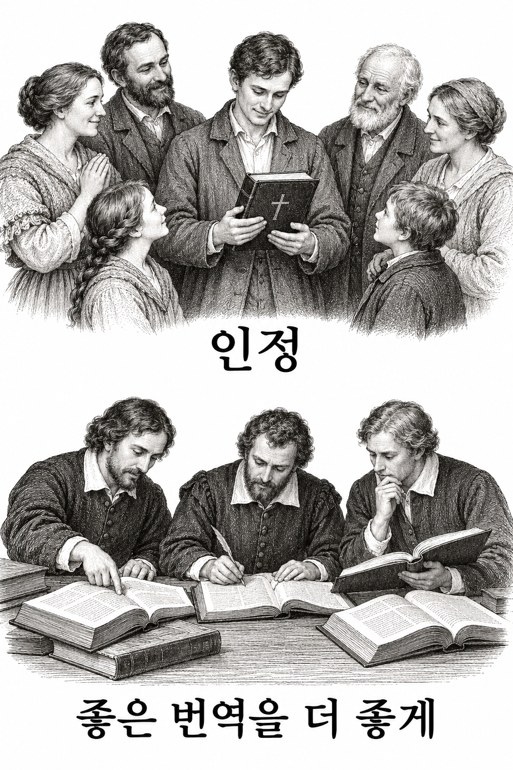 교회의 성경 인정과 여러 좋은 번역을 비교해 더 나은 번역을 만드는 작업.