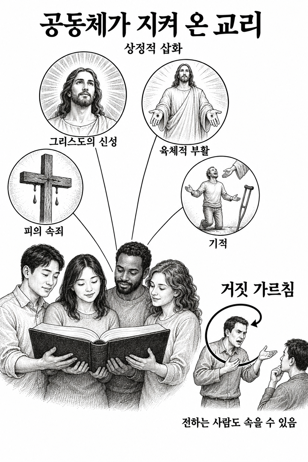 교리 전체로 해석된 ‘그 믿음’과 거짓을 전하는 사람 자신도 속을 수 있다는 경고.